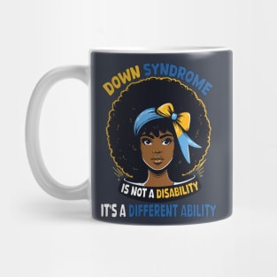 It's Not A Disability It's A Different Ability for African American Afro Hair  Women Mug